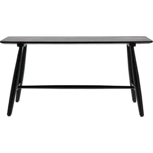 Černý konzolový stolek z dubového dřeva 90x28 cm Bast - Villa Collection