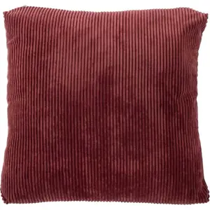 Produkt Červený dekorativní polštář Tiseco Home Studio Ribbed, 60 x 60 cm
