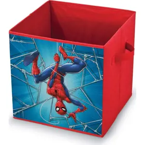 Produkt Červený úložný box Domopak Spiderman, 32 x 32 x 32 cm