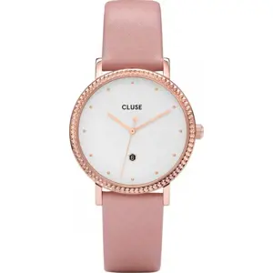 Produkt Dámské hodinky s růžovým koženým řemínkem Cluse Le Couronnement
