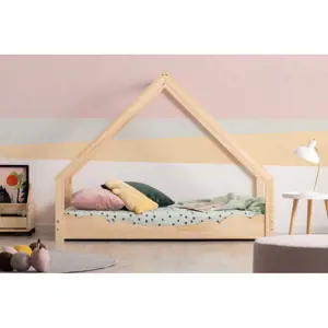 Produkt Domečková dětská postel z borovicového dřeva Adeko Loca Dork, 90 x 200 cm