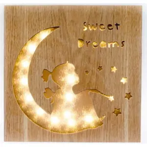 Produkt Dřevěná svítící dekorace Dakls Sweet Dreams