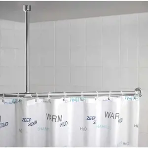 Držák na strop pro sprchový závěs ve stříbrné barvě 57 cm – Wenko