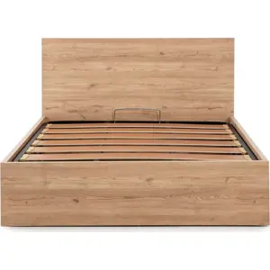 Produkt Dvoulůžková postel s úložným prostorem s roštem 160x200 cm v přírodní barvě Kronos – Marckeric