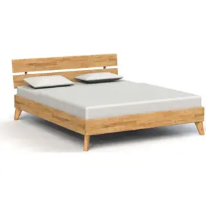 Dvoulůžková postel z dubového dřeva 180x200 cm Greg 2 - The Beds