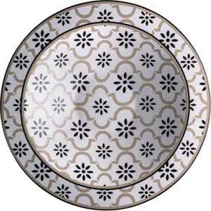 Kameninový hluboký servírovací talíř Brandani Alhambra, ø 30 cm