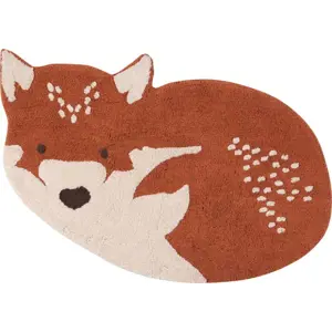 Produkt Kaštanově hnědý bavlněný koberec Nattiot Little Wolf, 70 x 110 cm