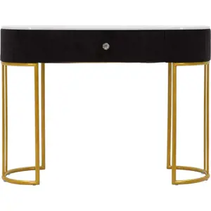 Konzolový stolek v černo-zlaté barvě 43x100 cm Montpellier – Mauro Ferretti