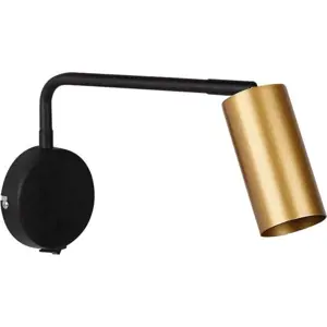 Kovové nástěnné svítidlo v černo-zlaté barvě Tina – Candellux Lighting