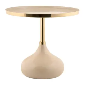 Kovový kulatý odkládací stolek ø 50 cm Mila – Leitmotiv
