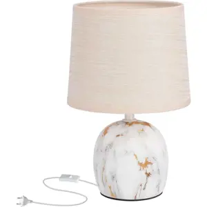 Produkt Krémová stolní lampa s textilním stínidlem (výška 25 cm) Adelina – Candellux Lighting
