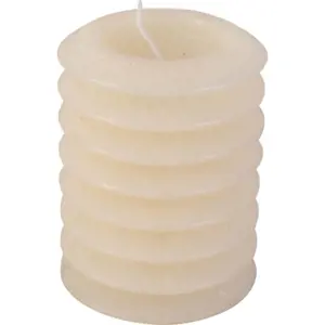 Krémová svíčka PT LIVING Layered, výška 10 cm