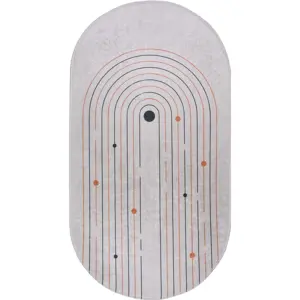 Produkt Krémový pratelný koberec 60x100 cm Oval – Vitaus