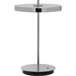 Produkt LED stmívatelná stolní lampa ve stříbrné barvě s kovovým stínidlem (výška 31 cm) Asteria Move – UMAGE