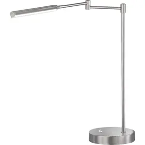 Produkt LED stolní lampa ve stříbrné barvě s kovovým stínidlem (výška 49 cm) Nami – Fischer & Honsel
