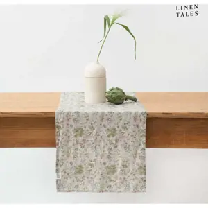 Lněný běhoun na stůl 40x200 cm Botany 2 Lightweight – Linen Tales