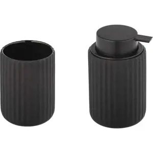 Produkt Matně černá keramická sada doplňků do koupelny Belluno – Wenko