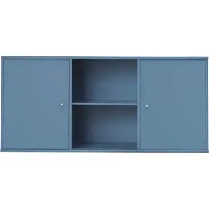 Modrá nízká závěsná komoda 133x61 cm Mistral – Hammel Furniture