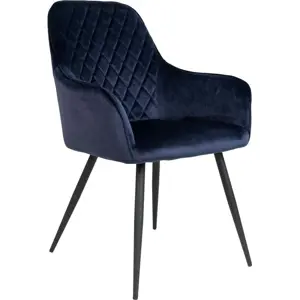 Modré sametové jídelní židle v sadě 2 ks Harbo - House Nordic