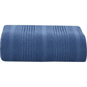 Produkt Modrý bavlněný přehoz na dvoulůžko 220x235 cm Leona - Mijolnir