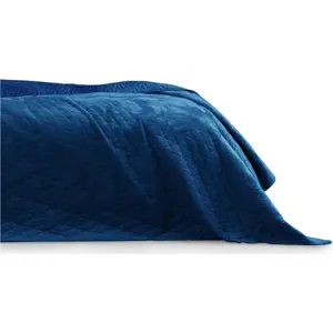 Produkt Modrý přehoz přes postel AmeliaHome Laila Royal, 260 x 240 cm