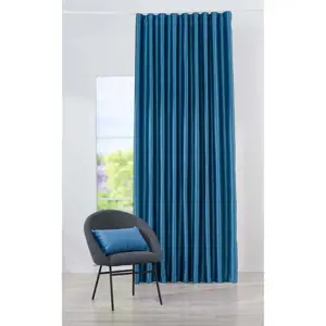 Modrý závěs na háčky 140x260 cm Canyon – Mendola Fabrics