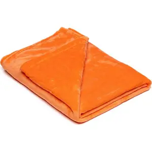 Produkt Oranžová mikroplyšová deka My House, 150 x 200 cm