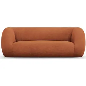 Oranžová pohovka z textilie bouclé 210 cm Essen – Cosmopolitan Design