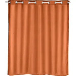 Produkt Oranžový sprchový závěs Wenko Comfort, 180 x 200 cm
