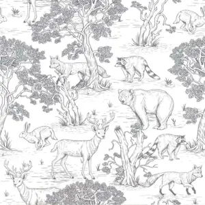 Papírová dětská tapeta 100 cm x 280 cm Animals – Dekornik
