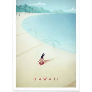 Produkt Plakát Travelposter Hawaii, 30 x 40 cm