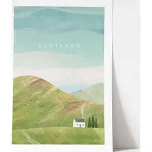 Plakát Travelposter Scotland, 30 x 40 cm