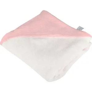 Produkt Růžová mušelínová dětská osuška s kapucí 75x75 cm – Bébé Douceur