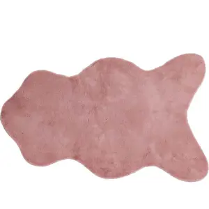 Produkt Růžová umělá kožešina Tiseco Home Studio Rabbit, 60 x 90 cm