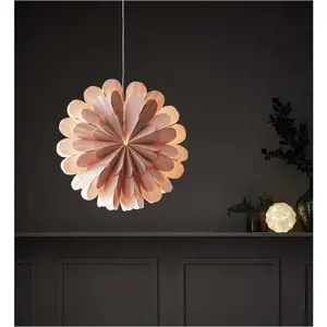 Produkt Růžová závěsná světelná dekorace Markslöjd Marigold, výška 45 cm