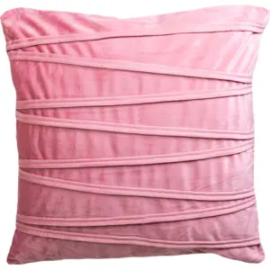 Růžový dekorativní polštář JAHU collections Ella, 45 x 45 cm