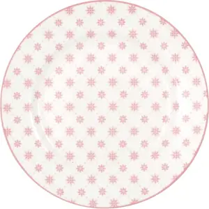 Růžový porcelánový dezertní talíř Green Gate Laurie, ø 20,5 cm
