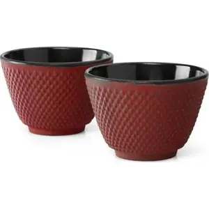 Produkt Sada 2 červených litinových hrnečků na čaj Bredemeijer Xilin, ⌀ 7,8 cm