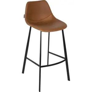 Produkt Sada 2 hnědých barových židlí Dutchbone Franky, výška 106 cm