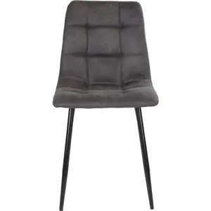 Sada 2 tmavě šedých jídelních židlí House Nordic Middelfart