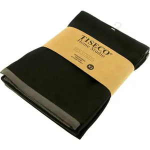 Produkt Sada 3 černých bavlněných utěrek Tiseco Home Studio, 50 x 70 cm