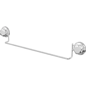 Samodržící kovový držák na ručníky ve stříbrné barvě Bestlock Bath – Compactor
