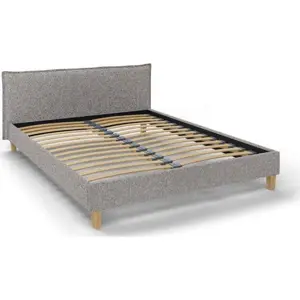 Produkt Šedá čalouněná dvoulůžková postel s roštem 180x200 cm Tina – Ropez