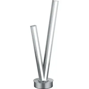 Produkt Šedá LED stolní lampa s hlasovým ovládáním/s ovládáním pomocí mobilní aplikace s kovovým stínidlem (výška 67,5 cm) Cicanto – CINQUE