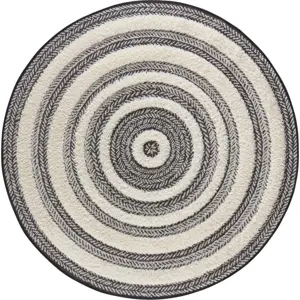 Šedo-bílý koberec Mint Rugs Handira Circle, ⌀ 160 cm