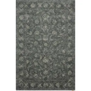 Produkt Šedý vlněný koberec 133x190 cm Calisia Vintage Flora – Agnella