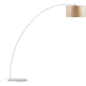 Produkt Stojací lampa v přírodní barvě s textilním stínidlem (výška 210 cm) Chop – Kave Home