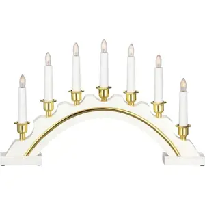 Produkt světelná dekorace s vánočním motivem v bílo-zlaté barvě Celine – Markslöjd