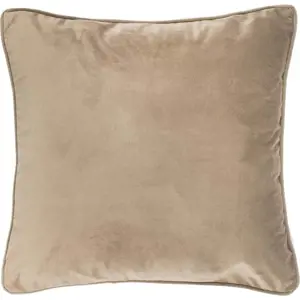 Produkt Světle béžový polštář Tiseco Home Studio Velvet, 45 x 45 cm