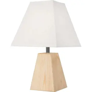 Produkt Světle hnědá stolní lampa s textilním stínidlem, výška 33 cm Eco – LAMKUR
